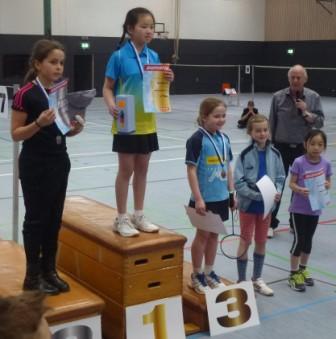 Recht ansehnlicher Badminton-Sport beim Einsteigerturnier