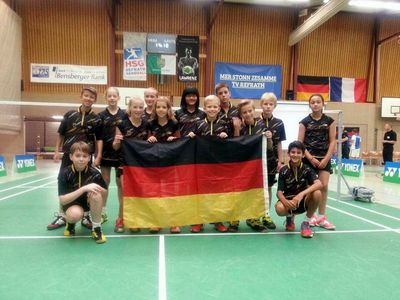 Teilnehmerin beim Länderspiellehrgang mit Frankreich