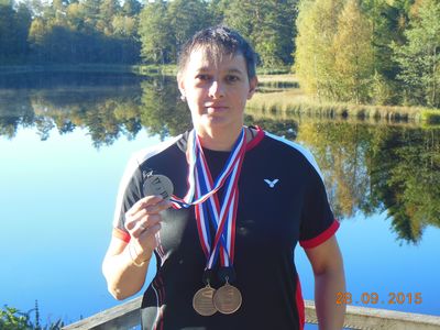 Claudia Vogelgsang gewinnt 1 Silber- und 2 Bronzemedaillen