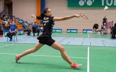 Miranda Wilson (SG Schorndorf) auf dem Weg nach oben.