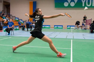 Miranda Wilson (SG Schorndorf) auf dem Weg nach oben.