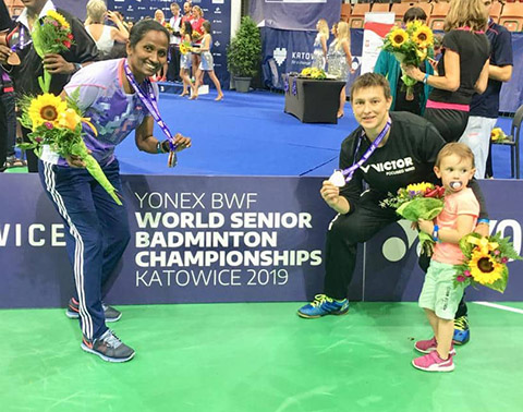 Claudia Vogelgsang ist Einzel-Weltmeisterin O40