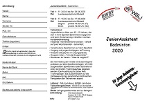 Junior Assistent Badminton