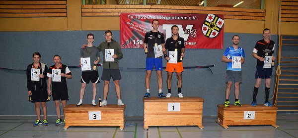 Zahlreiche Paarungen wurden erst im dritten Satz entschieden