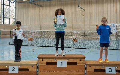 Große Badminton-Freude