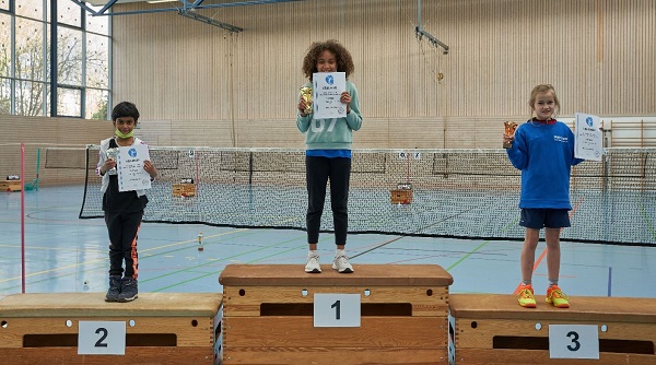 Große Badminton-Freude