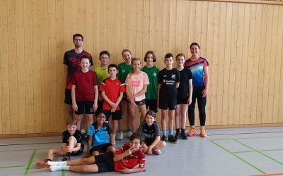 Kleine motivierte Gruppe beim 2. Tageslehrgang U11-U13