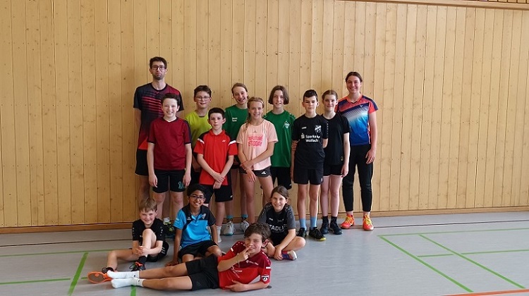 Kleine motivierte Gruppe beim 2. Tageslehrgang U11-U13