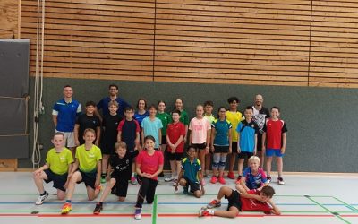 Große Begeisterung beim Doppel-/Mixedlehrgang