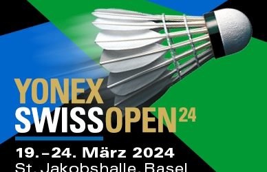 Vorverkauf für die YONEX Swiss Open 2024 läuft