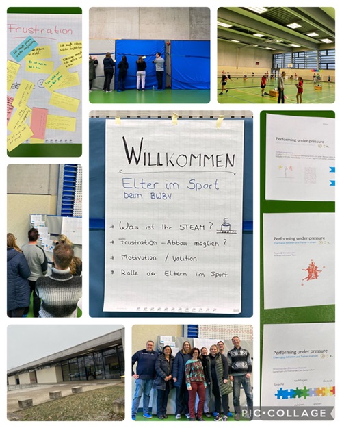 Eltern im Badmintonsport