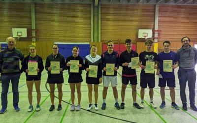 Spannende Matches der SportlerInnen in Einzel und Doppel