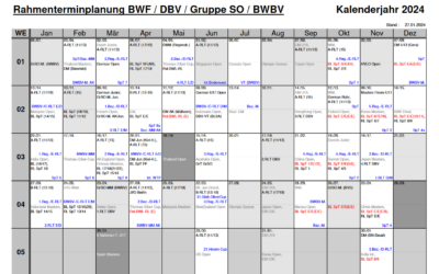 Rahmenterminplan & BWBV-Kalender 2024/2025