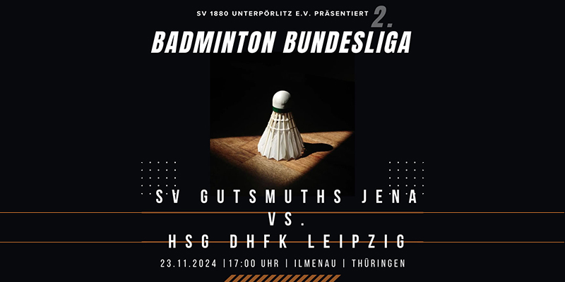 Mitteldeutschland-Derby der 2. Badminton-Bundesliga in Ilmenau